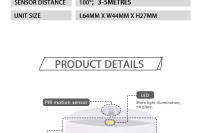 4pcs Luz Nocturna LED Sensor De Movimiento Sin Cable Con Pilas AAA Para Dormitorio Escaleras Armario Pasillo Cocina Luz De Noche Rectangular - details 8