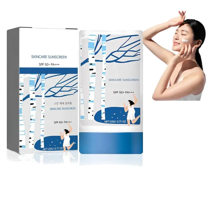 Protector solar hidratante en barra Birch Juice FPS 50+ PA++++ - 2025. Nuevo protector solar coreano resistente al agua para rostro y cuerpo, no graso y seguro para arrecifes, con protección UV para todo tipo de piel (1). - 1