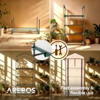AREBOS Invernadero de lámina Premium con 4 niveles, Marco frío 70 x 50 x 158 cm - details 25