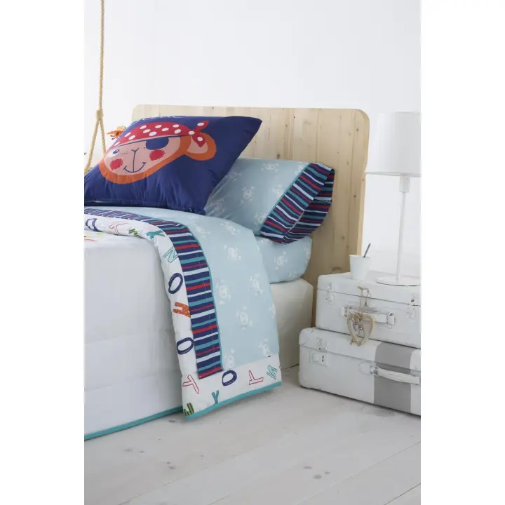 JVR - Juego de Sabana modelo MONKEY - Tejido 100% Algodón Percal 200 hilos - Estampado digital - Fabricado en España - Cama 80/90/105/135/150 - 1