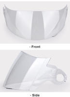 Visera Para Casco De Motocicleta UCHOOSE Lente Especial Negro Espejo Transparente Y Plateado Material Polyester Y Nylon - details 5