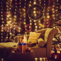 1 Pack De Luces De Cobre LED 2x2M Para Ventanas Con 20 Clips Y Luz De Batería Para Decoración De Fiesta Navidad Y Bodas - details 17