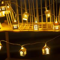 Cadena De Luces LED Para Pequeñas Casas 10 LEDs Operadas Por Batería Decoración Fairy Para Ambiente Guirnalda Colgante De Arbolera - details 5
