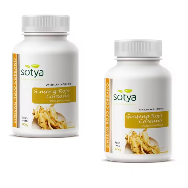 SOTYA GINSENG ROJO COREANO 90 CAPSULAS PACK 2 UNIDADES - 1