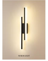 Lámpara De Pared Moderna LED Nordic 12W Negra Con Sombrilla De Acrílico Iluminación Dual Interior Para Cocina Dormitorio Estudio Baño - details 3
