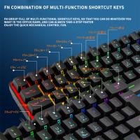 Teclado Cableado De 61 Teclas Con Luz RGB De Colores Coincidentes Sensación Mecánica Pequeño Juego Para Niñas Con Estilo TPC Line - details 3