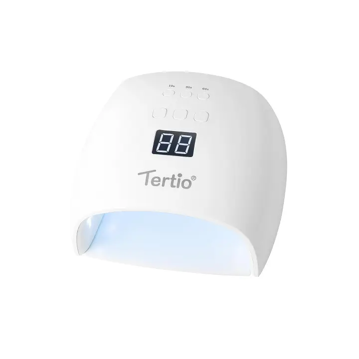 Tertio Lámpara UV/LED para Uñas T-A10 – 48W, 4 Temporizadores (10s/30s/60s/99s), Sensor Automático, Pantalla LED, Base Desmontable - 1