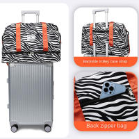 Bolsa De Viaje De Mujer Con Estampado Animal Spacious Y Duradera Capacidad Grande De Nylon Bolsa Deportiva Para Fin De Semana Y Noche - details 3