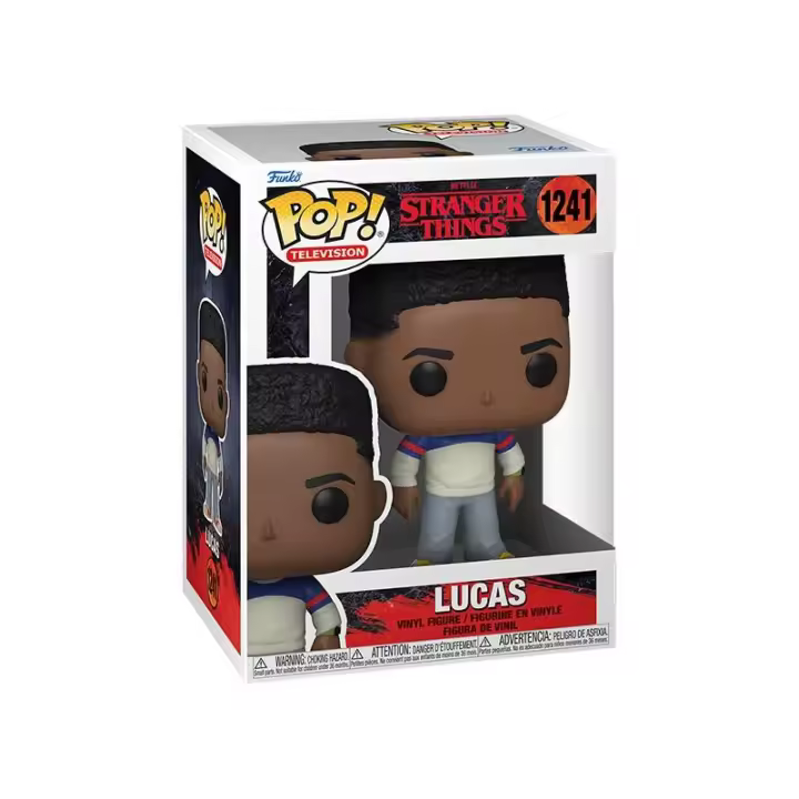 Funko POP! Stranger Things - Serie - 1241 Lucas - Stranger Things - Figura Coleccionable Oficial - Juguete para Niños y Adultos - Fans - Diversidad de Personajes y Temáticas - 1