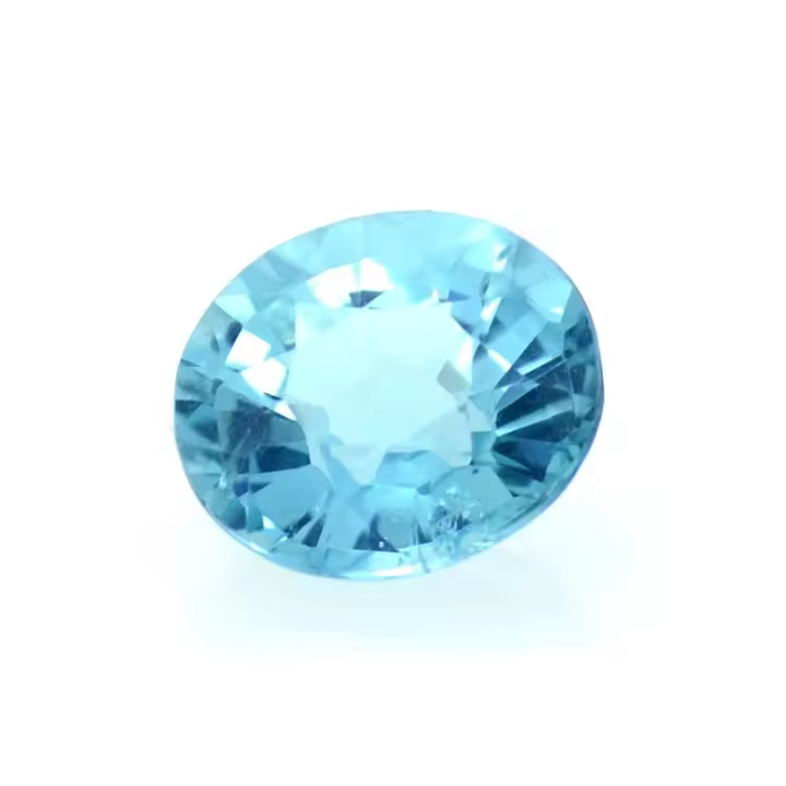 Whynotgems Apatito Azul Neon 1.10ct Talla Ovalada Madagascar - 1