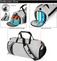 Bolsa De Gimnasio Para Hombres Y Mujeres Bolso De Deporte De Nylon Capacidad 20-35L Para Yoga Entrenamiento Viajes Y Natación - details 5