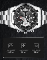 Reloj De Lujo Para Hombre 2023 Marca Top Deportivo Casual Oro Resistente Al Agua Cuarzo Reloj De Mano Con Correa De Acero Inoxidable Y Dial Resistente Al Choque - details 2