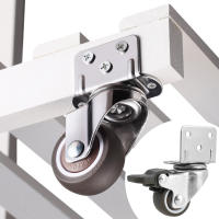4Pcs Rodillos De Silla Universal Con Giradiscos Resistentes Y Furtivos Para Muebles Con Freno De Seguridad Para Mesa Silla Sofá - details 8