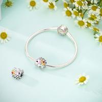 Encanto De Plata De 925 Para Pulsera Con Barco De Paseo Y Corazón Joyería Fina Para DIY Regalo Con Cuentas De Papel Y Rosas - details 197