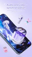 Sanrio Auriculares Inalámbricos Bluetooth 5.4 BL02 Con Control Táctil Reducción De Ruido Longitud De Duración De La Batería Cute Kuromi My Melody - details 7