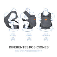 MS Kowari - Portabebés elastico, fácil de usar y colocar.Portabebé Ergonómico ajustable, mochila multiusos apropiada hasta 15 kg. Fuerza distribuída entre hombros y espalda - details 2
