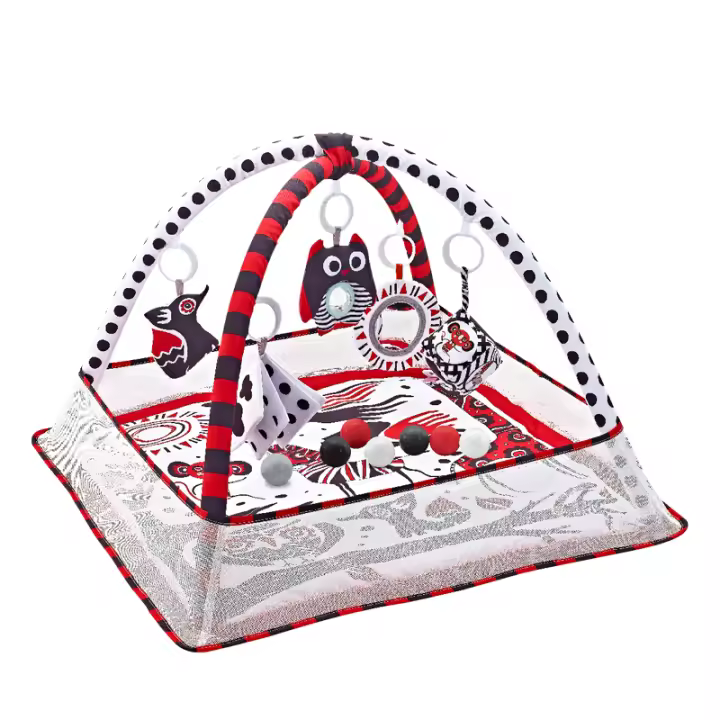 Alfombra De Juego Para Bebé Tummy Time Actividad Juguete Fitness Regalo Para Recién Nacidos 0-36 Meses Tapete De Arrastre Educativo Y Deportivo Para Niños Y Niñas - 1