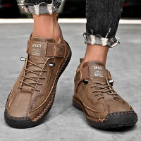 Zapatos Casuales Para Hombre De Cuero Hacer a Mano Transpirables Mocasines De Moda Talla Grande 38-48 Zapatos De Barco Lujo - details 13
