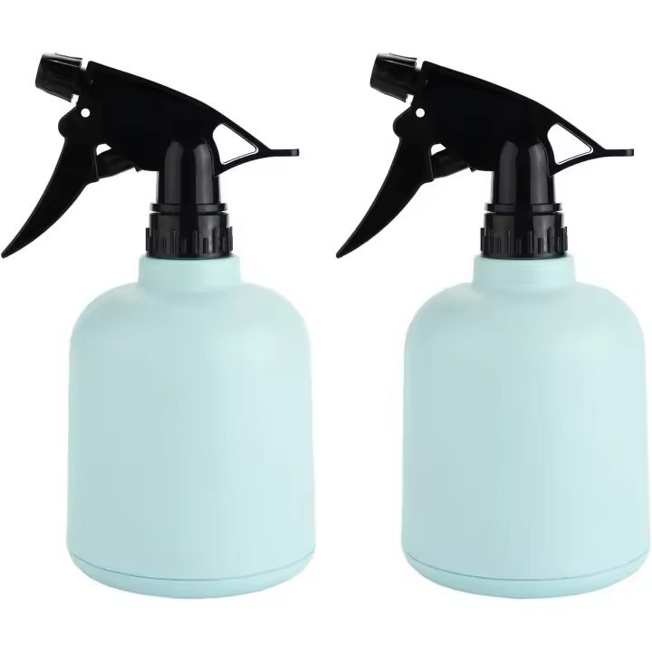 600ml Plant Spray Bottle Set of 2 Adjustable Atomizer Flower Sprayer Plastic Fine Mist Watering Can Small - 1