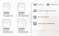 Juego de Sabanas 3 Piezas - Poliéster Microfibra - Sábana Bajera, Sábana Plana y 1 Funda de Almohada- cama 90-105-135-150cm - details 2