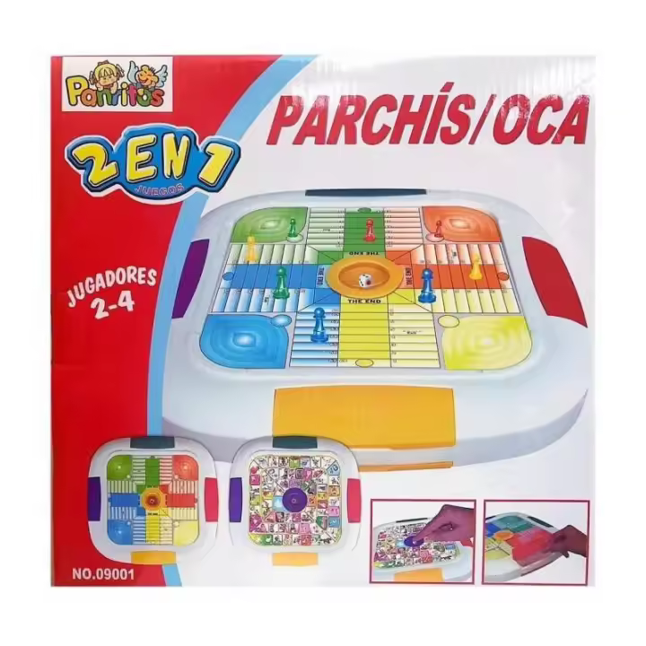 JUEGO 2 EN 1  PARCHIS Y OCA AUTOMATICO PANRITOS - 1