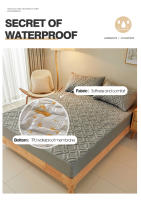 Sábana Impermeable Cama Revestimiento De Edredón Para Invierno Sábana Elástica Individual Para Ropa De Cama Tamaño Full Queen King 160/140*200cm - details 1