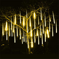 Cinturón De Lluvia De Meteoros LED 50cm 8 Tubos Con Enchufe EU Para Iluminación Exterior Jardín Navidad Boda Luz De Calle - details 11