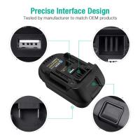 Bosch 18v Lithium Battery Adapter Converter To Makita 18v Lithium Batteries Power Tool With Usb Portf-f - details 2