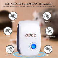 6Pcs Repelente Ultrasonido De Pestes Y Insectos Con Rango Largo Multi Función Para Hogar Oficina Hotel Repelente De Insectos Y Ratones - details 0