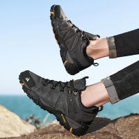 Zapatos De Senderismo Para Hombre HIKEUP No Esmerilados Transpirables Resistentes Al Desgaste Impermeables Para Escalada Y Turismo En Montañas - details 11