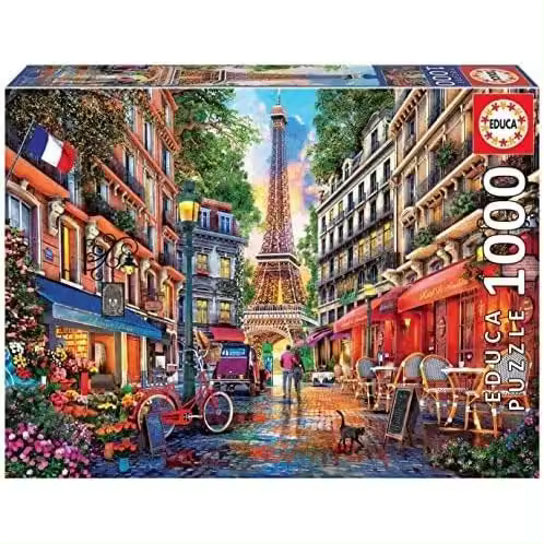 Educa - Puzzle de 1000 Piezas para Adultos | Paris, Dominic Davison. Incluye Pegamento Fix Puzzle. A Partir de 14 años - 1