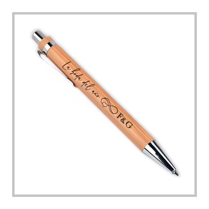RegaloVip.es - Boli bambú PERSONALIZADO, logotipo de empresa, bodas con estilo, regalos a amigos, fiestas de cumpleaños, regalos de bautizo y regalos originales de comunión. - 1
