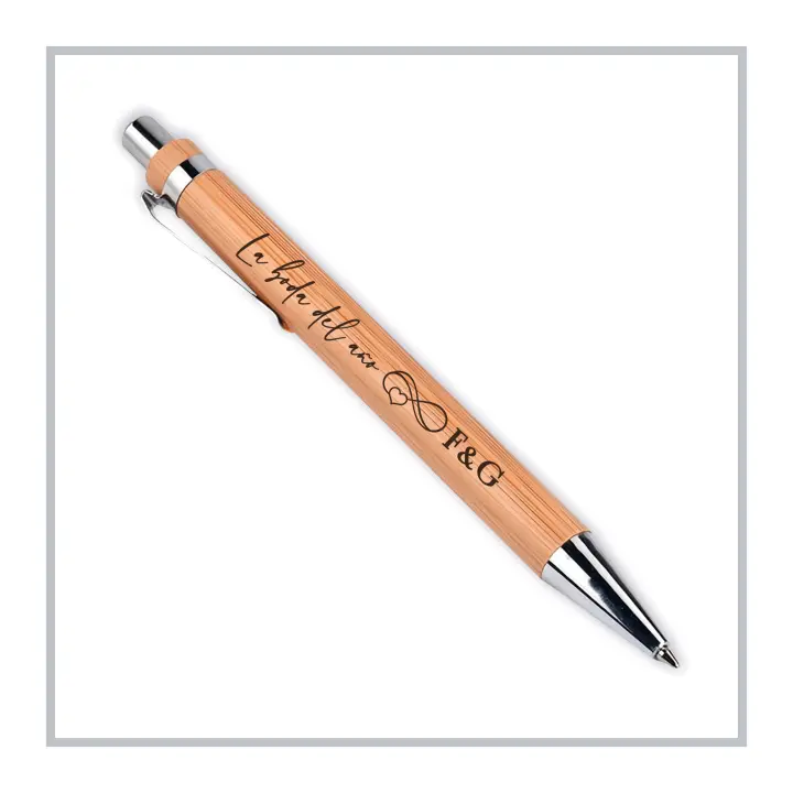 RegaloVip.es - Boli bambú PERSONALIZADO, logotipo de empresa, bodas con estilo, regalos a amigos, fiestas de cumpleaños, regalos de bautizo y regalos originales de comunión. - 1
