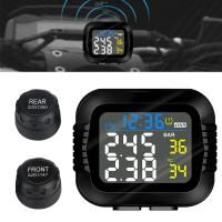 Sistema De Alarma De Presión De Neumáticos Para Motocicleta Con 2 Sensores Externos Monitor De Temperatura Y Nivel De Neumáticos En Tiempo Real - details 0