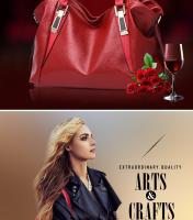 Bolsos cruzados de cuero PU suave para mujer, bolsos casuales, bolso de hombro con asa superior, bolsos grandes de diseñador, calidad de lujo, nuevo - details 5