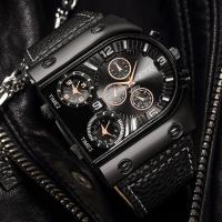 Reloj De Cuarzo Para Hombre Con Gran Dial Y Correa De Cuero Casual Deportivo Y Moda Resistente Al Agua Sin Impermeable - details 3