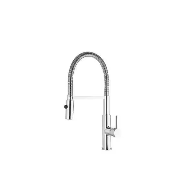 VALAZ Zujar Grifo de cocina alto monomando con caño flexible de acabado color cromado - 1