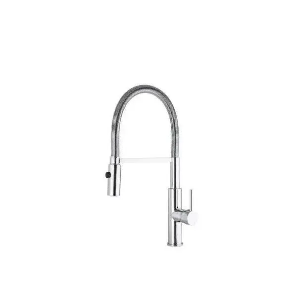 VALAZ Zujar Grifo de cocina alto monomando con caño flexible de acabado color cromado - 1