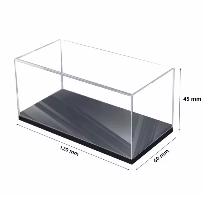 Caja De Exhibición Para Coche a Escala 1/64 De Acrílico a Prueba De Polvo Cubierta De Polvo Para Juguetes Y Figuras Transparente DIY - 1
