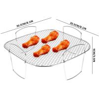 Rack Plegable Para Horno Air Fryer De 3 Camas Acero Inoxidable 304 Accesorios Para Asador Y Olla Express Adaptador Universal - details 7