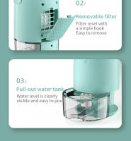 Deshumidificador 1100ML Silencioso Para El Hogar Pequeño Uso Interior Secador De Aire Purificador De Ambiente Para Dormitorio 220V - details 13
