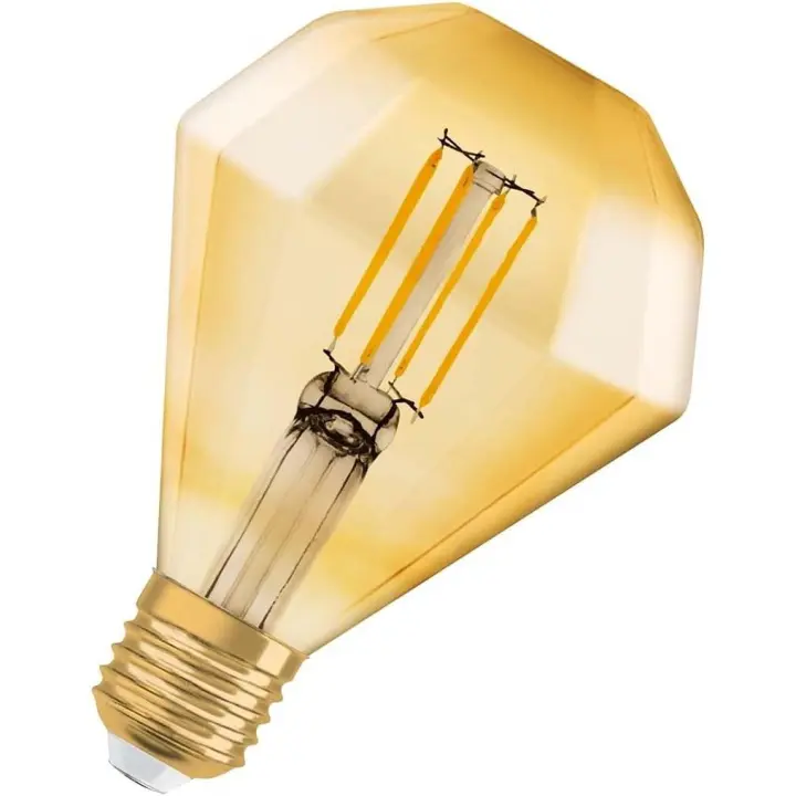 Osram Vintage 1906 Edison 40 Filament Diamond 4W 824 Gold E27 - 1