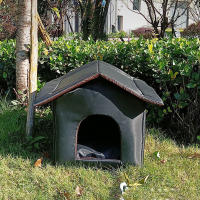 Casa De Gato Al Aire Libre Fácil De Limpiar Plegable Y Impermeable Para Invierno Cobertor De Lecho Para Perro Pequeño Tipo De Tela Oxford - details 1