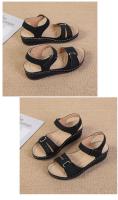 SP Sandalias de mujer de nuevo estil con Tacones de cuña, Suela Gruesa con Velcro, Talla big, sandalias de una Tira en stock, - details 12