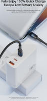 Cable De Carga Rápida Toocki 100W Tipo C a Tipo C USB C PD 5A Para Xiaomi POCO F4 F3 Samsung Redmi Macbook 3M Tejido No Certificado - details 2