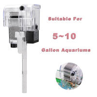 Filtro De Tanque De Peces Externo Con Cascada Y Bomba De Oxígeno Mini Para Tanque De Tortuga Sistema De Filtro Multietapa Con Algodón De Filtro - details 0