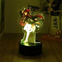 Lámpara 3D De Anime Genshin Impact LED Luz Nocturna Zhongli HuTao Xiao Shenhe Para Decoración De Habitación Regalo De Cumpleaños Luces - details 4