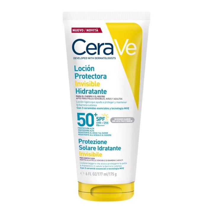 LOCION PROTECTORA INVISIBLE HIDRATANTE SPF50+ - CERAVE — oferta en Miravia