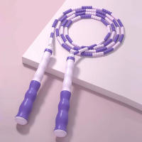 Banda De Saltar Ajustable Antideslizante Con Mango Suave Y Perlas Trenzada En Segments Para Entrenamiento De Fitness Y Juego - details 5