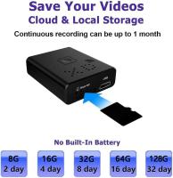 La cámara de seguridad ocultada radio de 4K Hd mini Wifi con el micrófono del App activó Secr interior/casero de la alarma - details 3